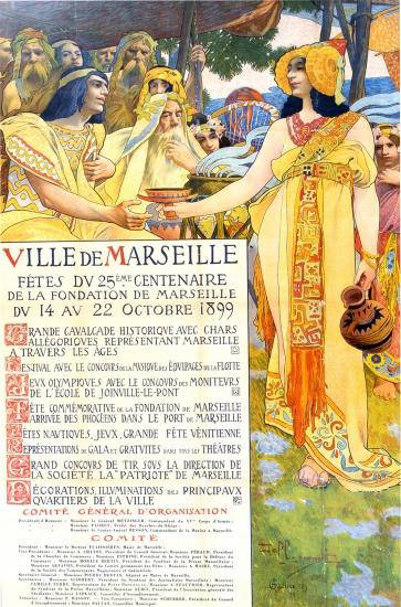 Affiche - 25e centenaire de la fondation de Marseille