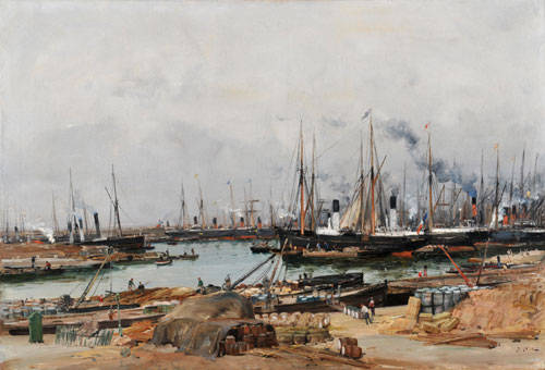 Déchargement sur le port de la Joliette