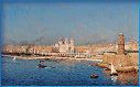 Entrée du port de la Joliette avec la cathédrale